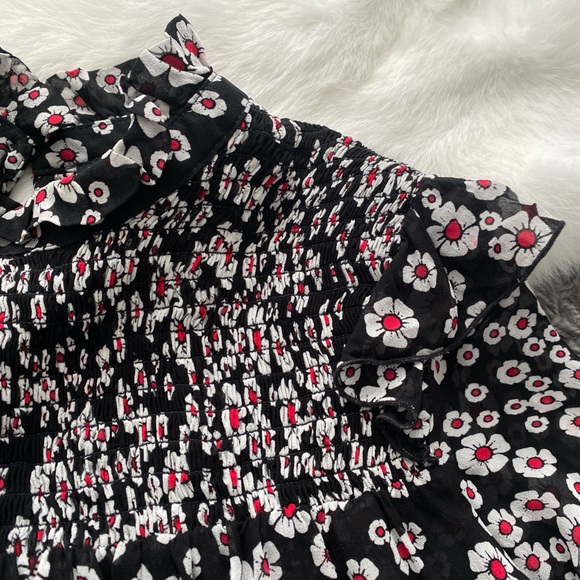 The Kooples Floral Blouse Ruffled Long Sleeve - Picture 3 of 10